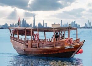 Burj Khalifa Sunset on an Abra